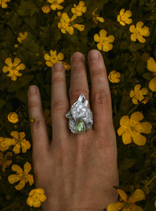 Howling Wolf MADE TO ORDER (Ring or Necklace)