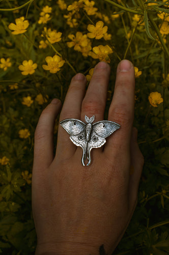 Luna Moth MADE TO ORDER (Ring or Necklace)